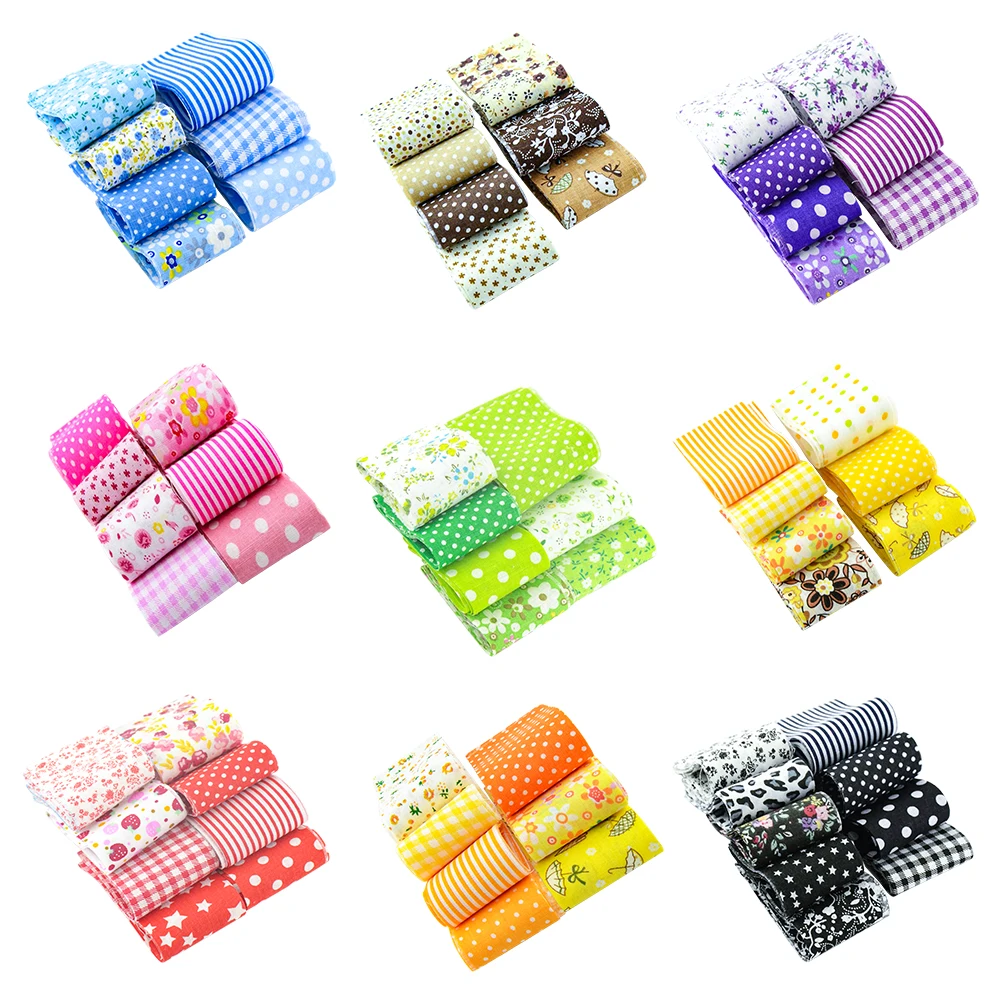 Telas De Algodon Para Patchwork 7 шт./лот розовая тема 5 см x 100 100% хлопок ткань полоски желе рулон