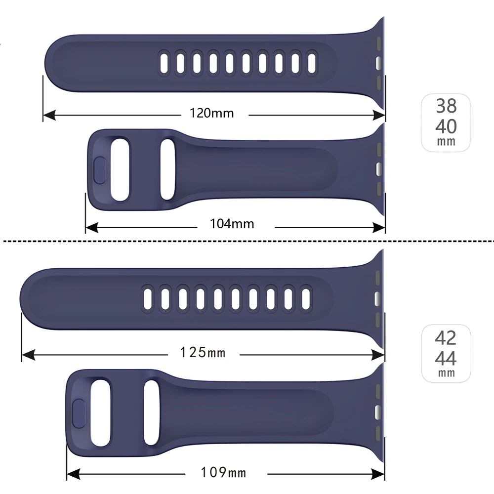 Силиконовый ремешок для Apple watch band 44 мм 40 мм Apple watch 5 4 3 2 1 iWatch band 38 мм 42 мм спортивный жидкий ремешок для часов браслет ремень