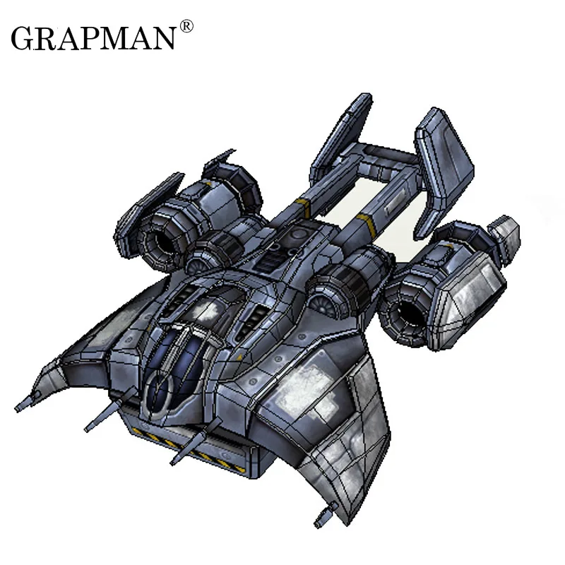 Интерстеллярный медицинский транспортер игрушка сделай сам 3D бумажная модель |