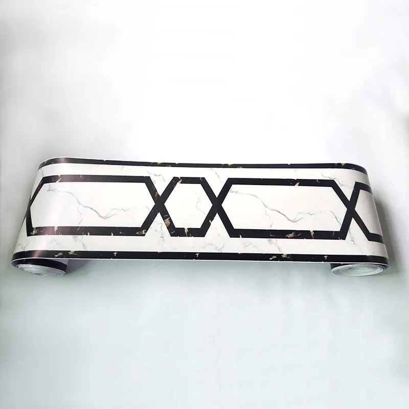 Настенные бумажные края из ПВХ водонепроницаемые самоклеящиеся настенные