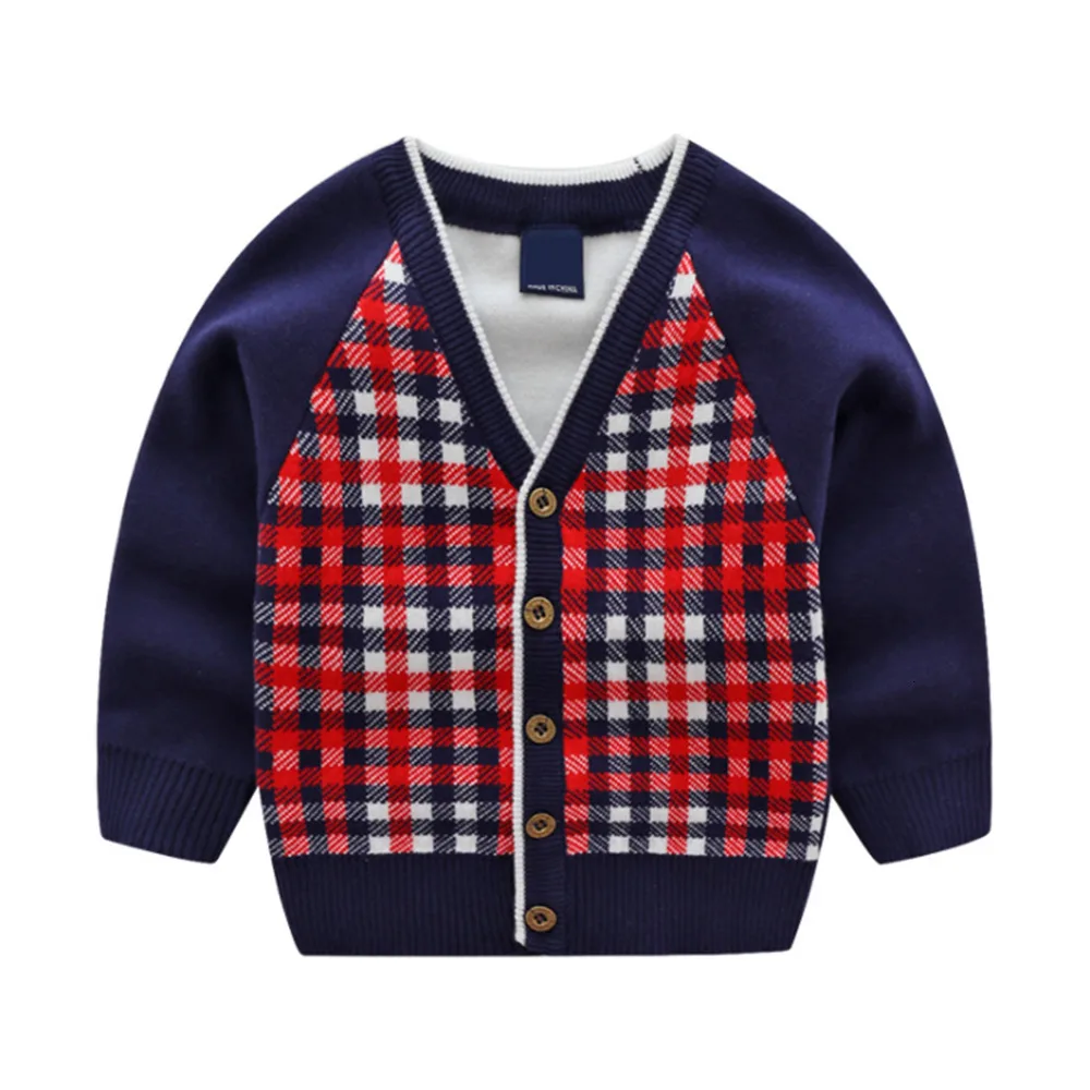 LILIGIRL из хлопка для маленьких девочек свитера мальчиков осень зима свитер двойной