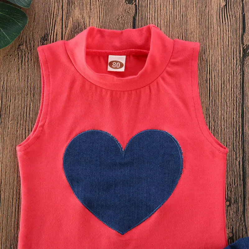 Новинка 2020 модный топ без рукавов и мини юбка в форме сердца для новорожденных