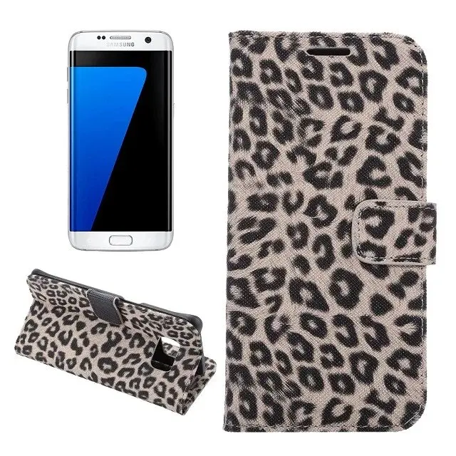 Leopard Brown Для samsung Galaxy S10 S10E S9 S8 Plus S7 Edge Леопардовый кожаный меховой бумажник флип-чехол-книжка для samsung Galaxy Note 10 Plus 9 8 - Цвет: Leopard Brown