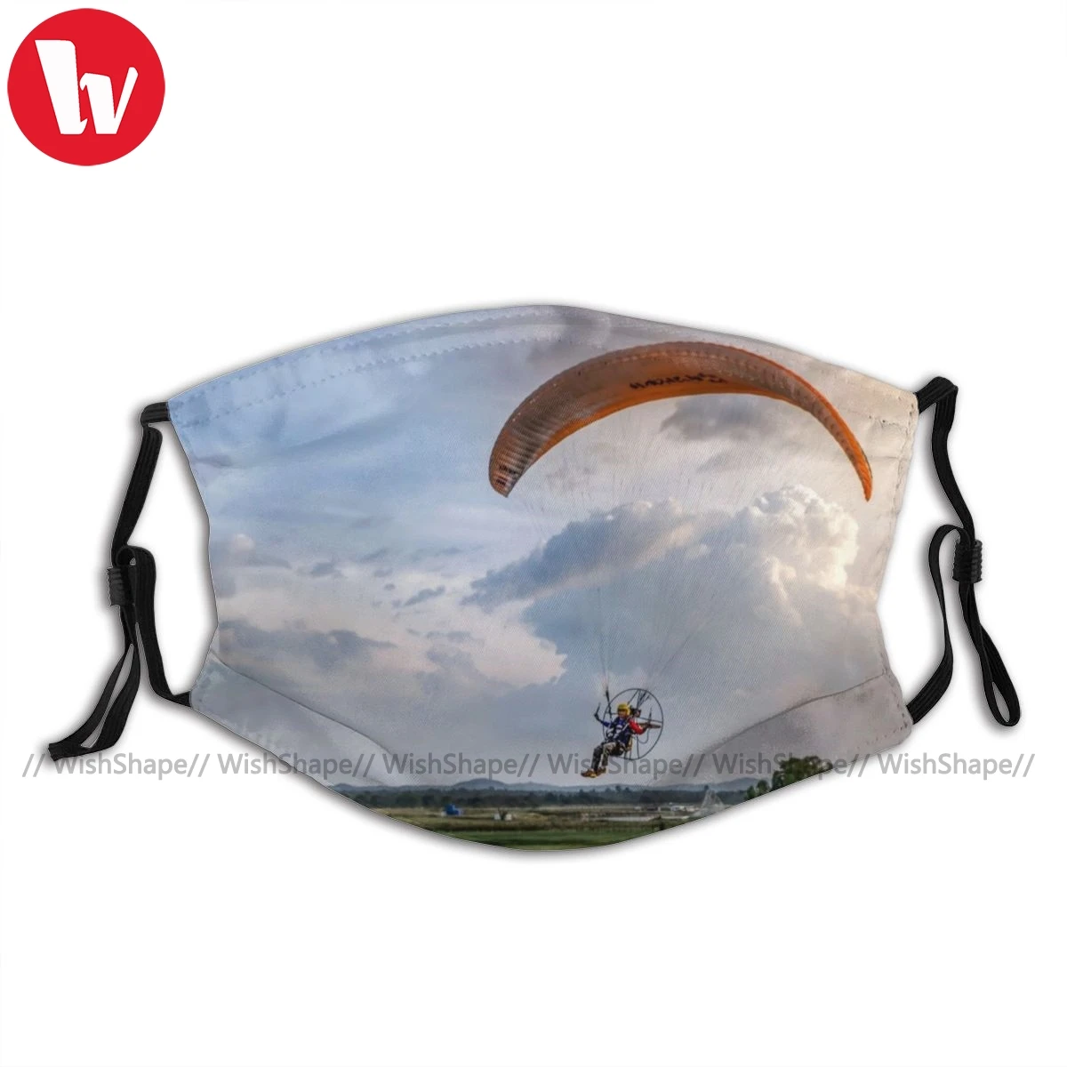 

Paramotor Mouth Face Mask Paramotor Facial Mask with 2 Filters for Adult Funny Kawai Mask