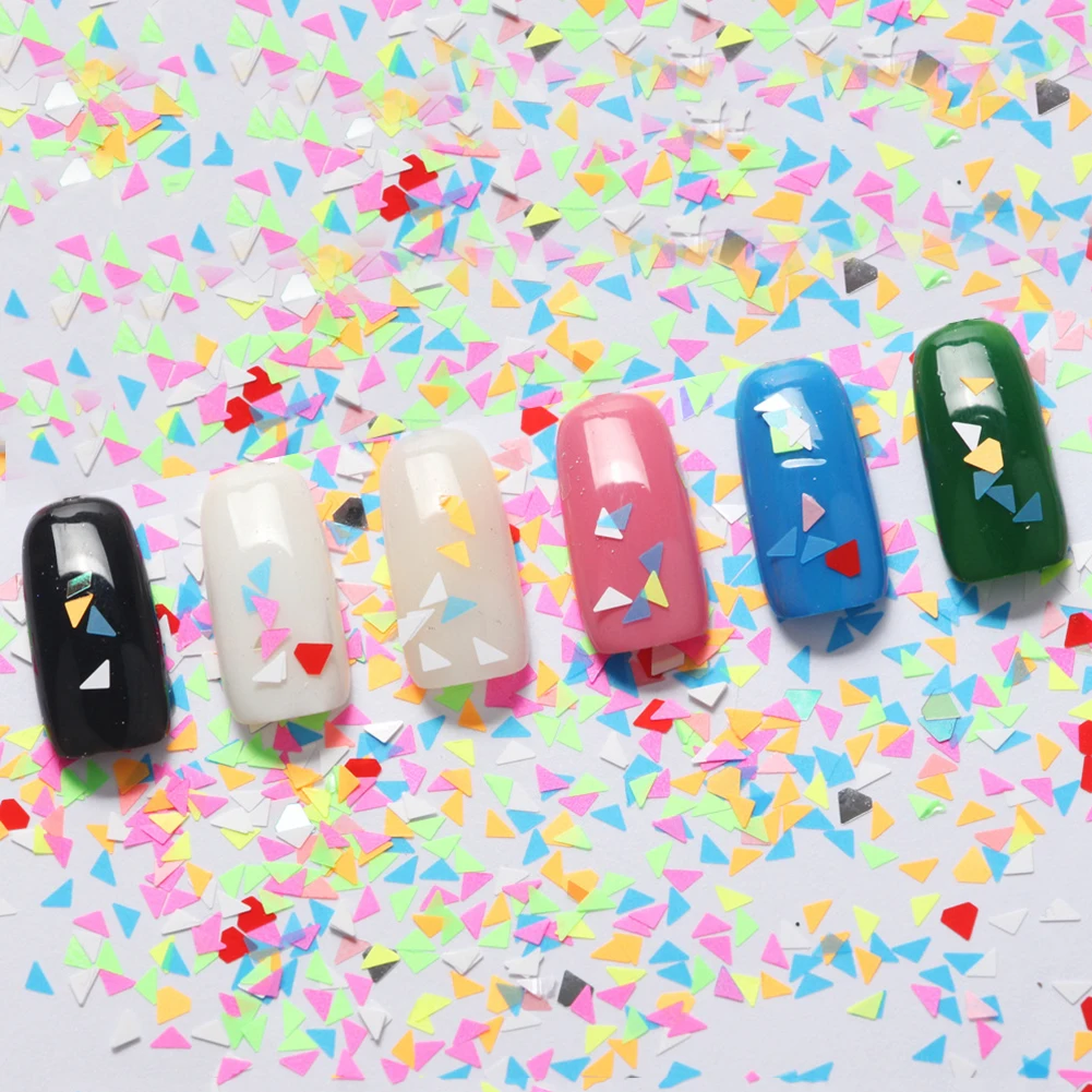 1 коробка треугольной формы алмаза Женщины Блестки для нейл Арта (искусство