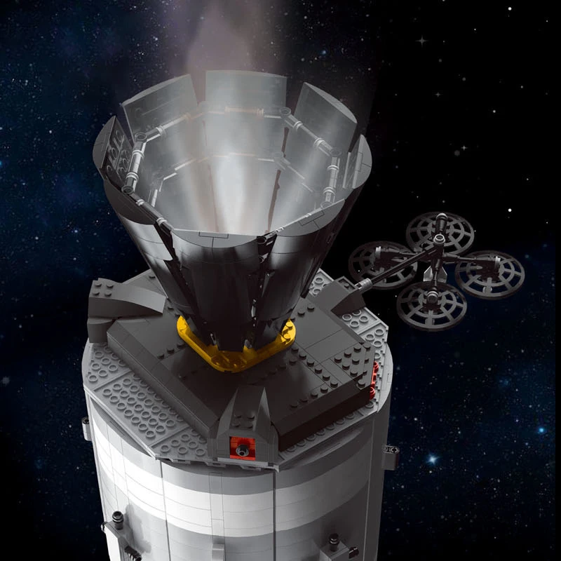

New Apollo Spacecraft 21006 MOC-26457 7011PCS Building Blocks Bricks Creative Technical Star Space Toys for Kids Christmas Gifts