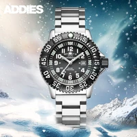 addies military watch mens 316l stainless steel luminous tube 50m waterproof outdoor sports quartz watches