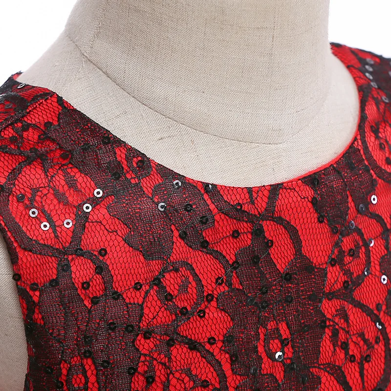 Новое Сетчатое платье с блестками летнее для девочек детские праздничные платья