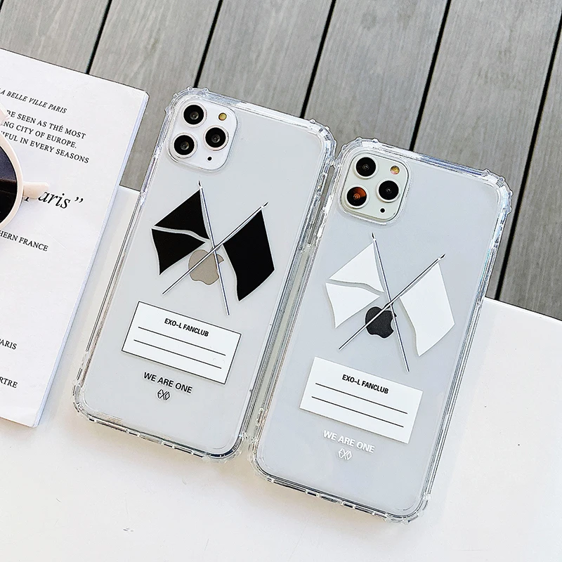 EXO чехол для телефона iphone 11 Pro apple pro max X XR XS MAX 8 7Plus прозрачный|Чехлы-накладки| |