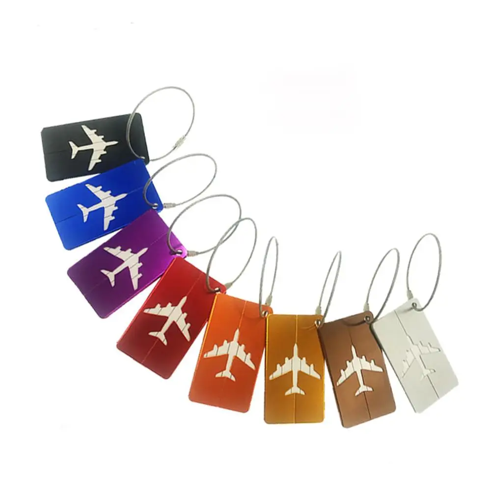 1 шт. алюминиевый сплав багаж водонепроницаемая бирка Дорожный чемодан сумка имя