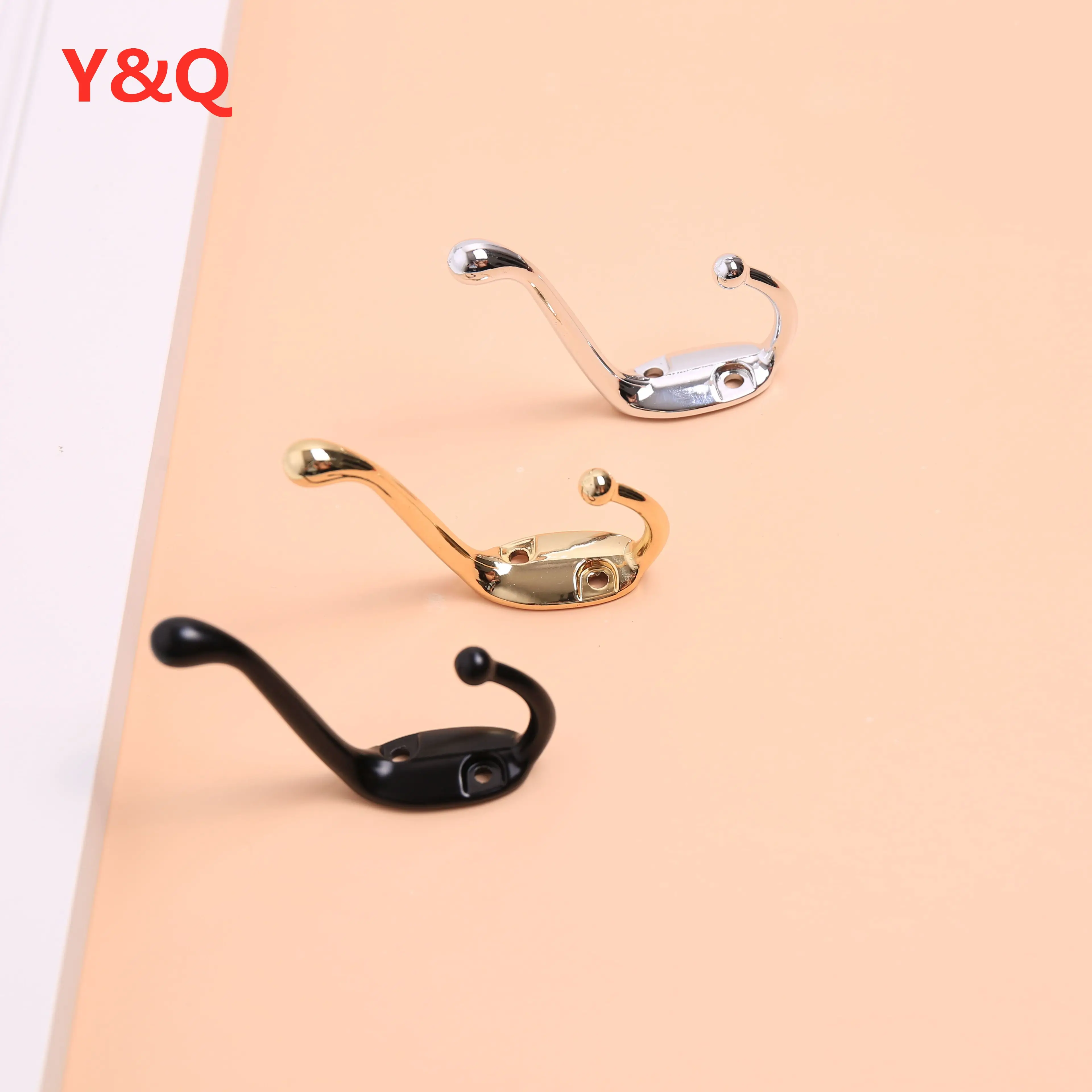 

Hooks in the bathroom Towel Rack Door Hooks Clothes Wall Kitchen Hanger On Door Bathroom Modern Simplicity Black K Gold Chrome