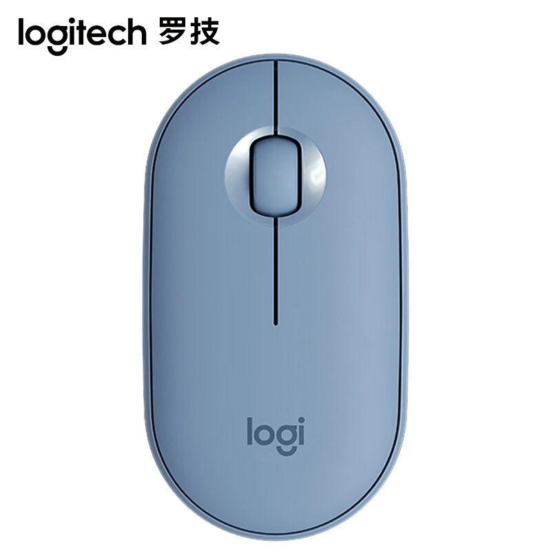 Logitech галька Беспроводной Bluetooth мышь светильник бесшумный мини 1000 Точек на дюйм
