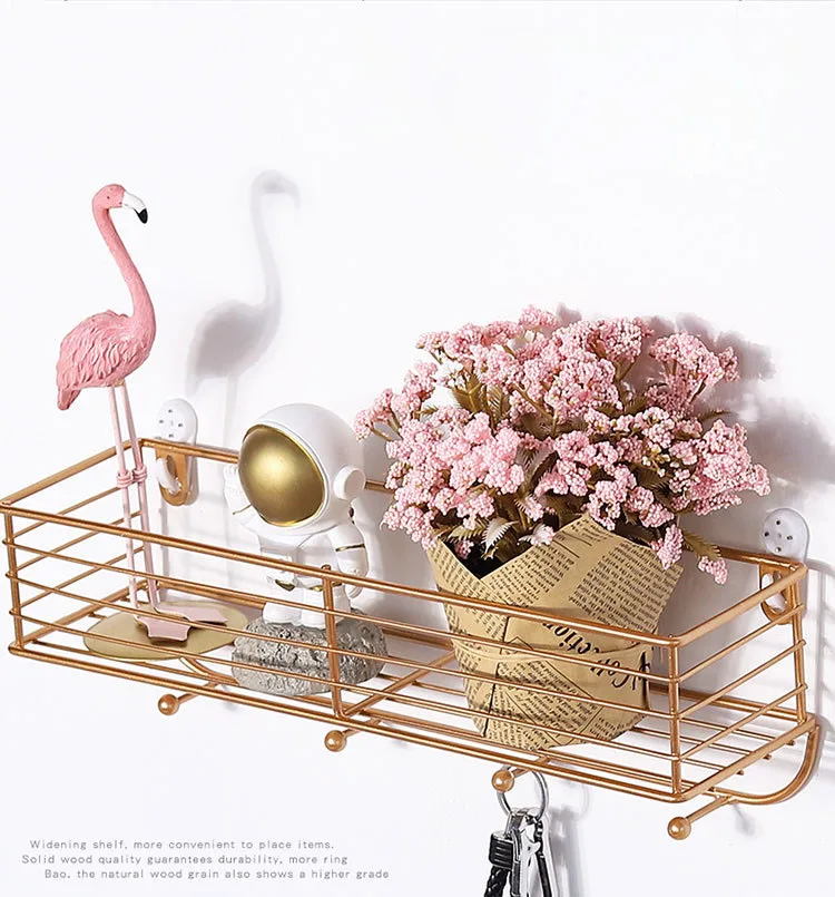 Nordic простота Стиль железные настенные полки плавающая полка настенная стойка