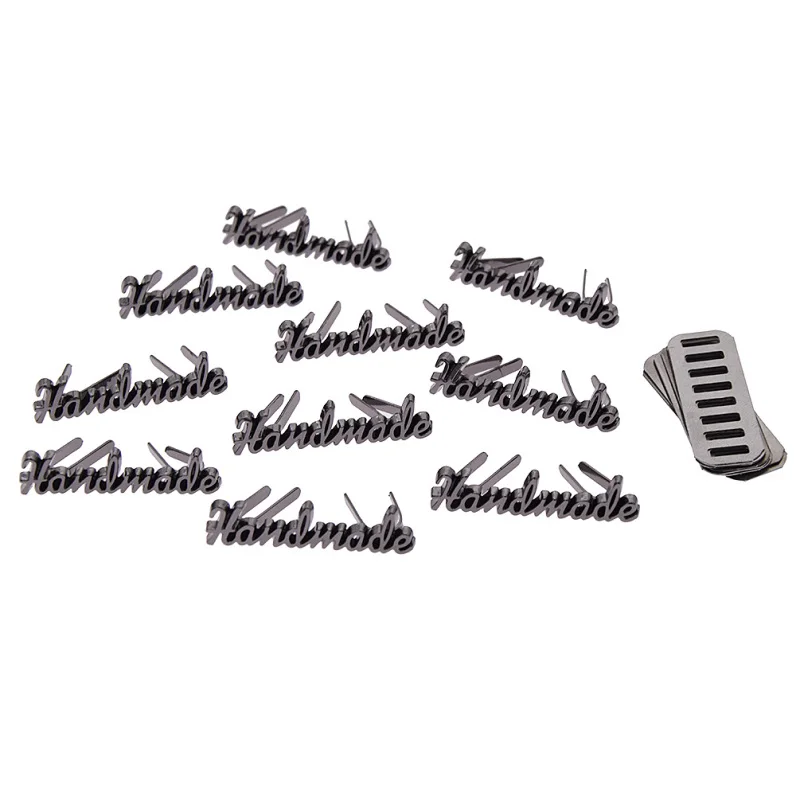 10 шт. металлические этикетки для джинсов и обуви|Этикетки одежды| |