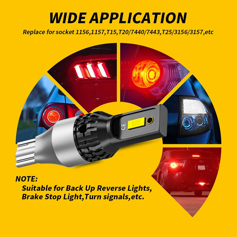 1x Signal Lamp T15 Led Canbus 3570SMD 10W Super Bright W16W Bulbs 912 921 For Reverse Backup Parking Light 12V | Автомобили и