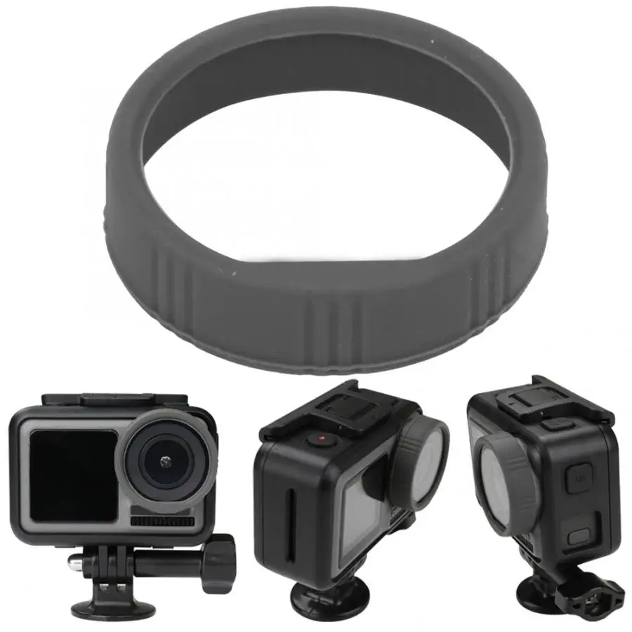 Силиконовая ударопрочная защитная крышка объектива защитное кольцо для DJI OSMO