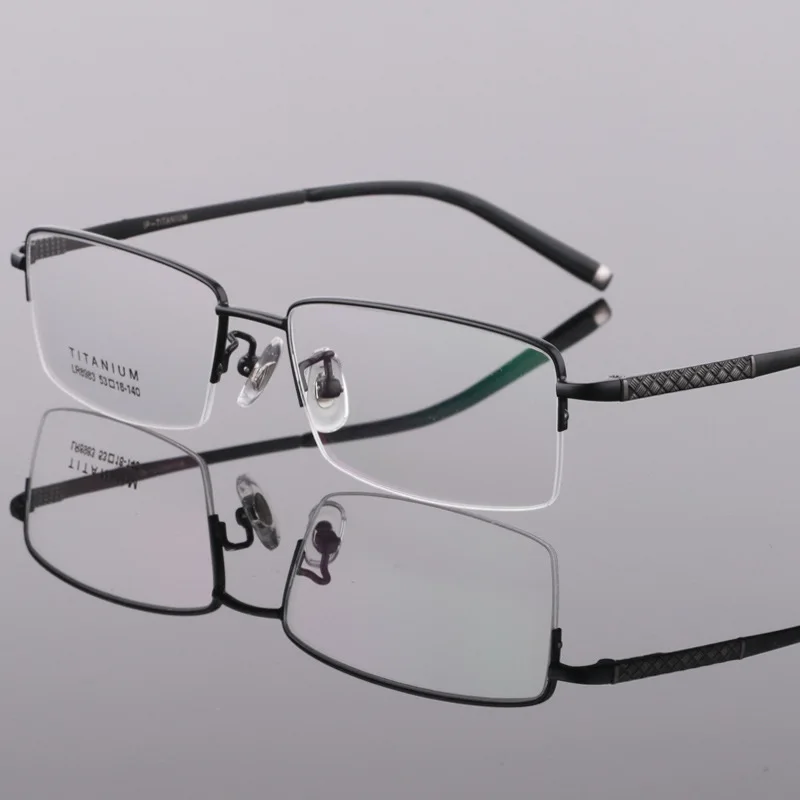 Высокое качество оправы бамбуковые деревянные очки Титан Для мужчин Рецептурные