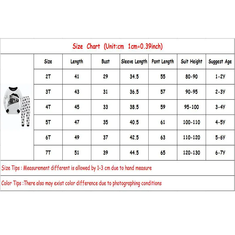 Новые детские пижамы для мальчиков с круглым вырезом мультяшным принтом шлейфом