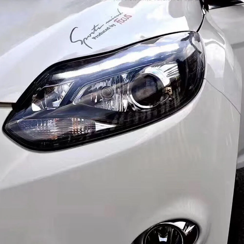 1Pair Car Styling for focus ST Style LED DRL H7 Hid Option Angel Eye Bi Xenon Beam for Ford Focus 3 LED Headlight 2012 2013
