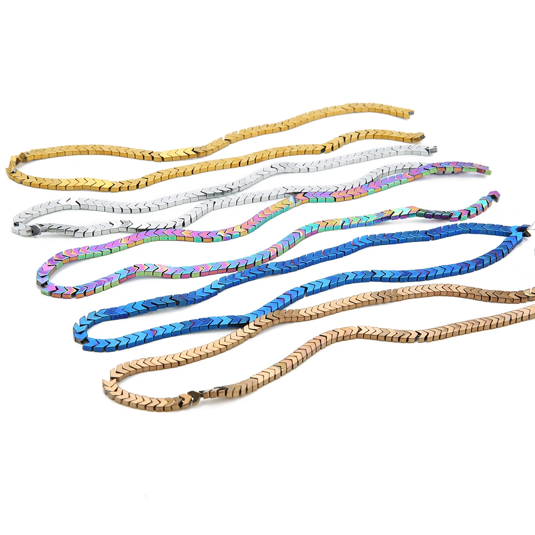 Beadtales 90 шт натуральная стрела с камнями бусины 4 мм Ширина красочные аксессуары