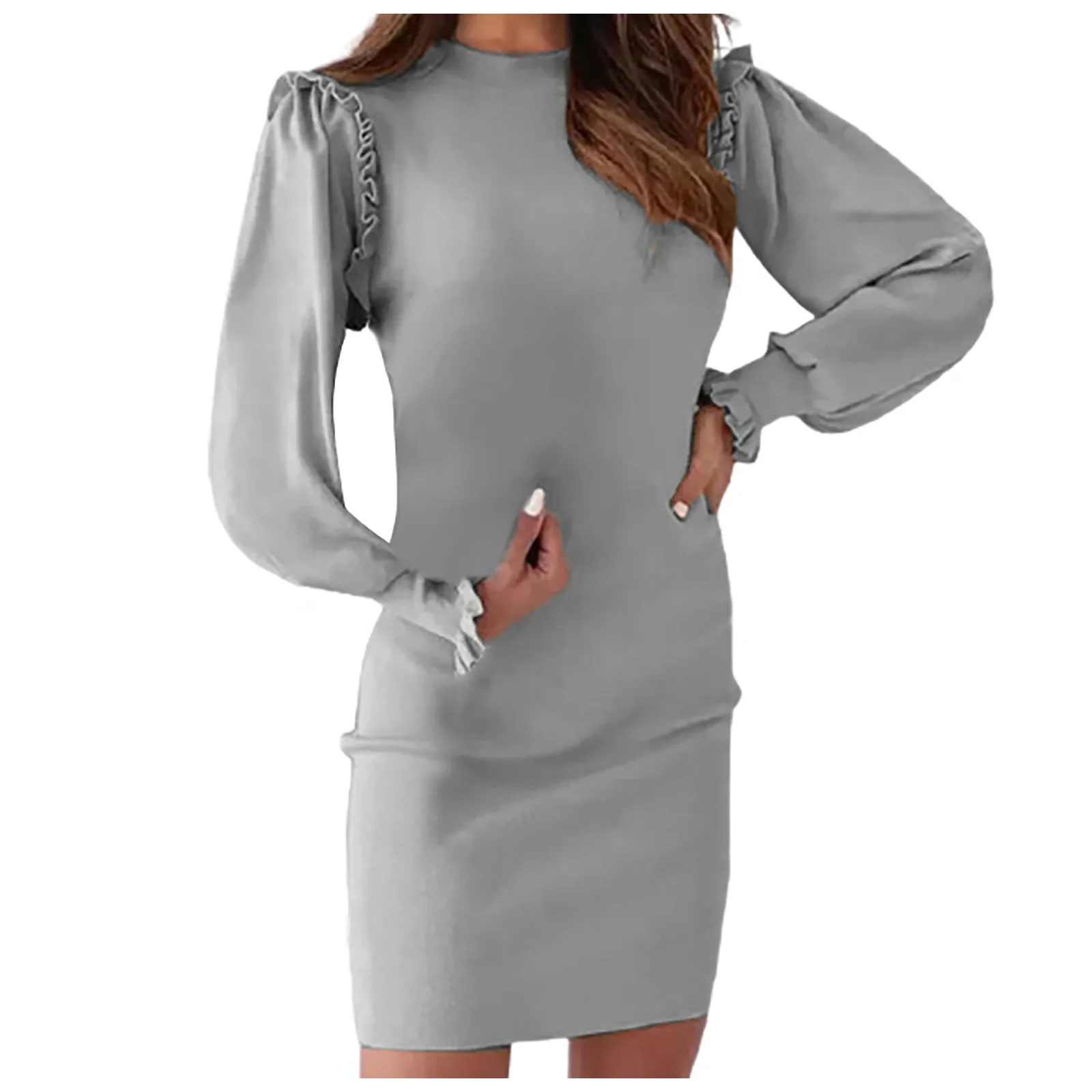 Autumn Winter Sweater Dress Women V-neck Long Sleeve Knit Bodycon Female Warm Party Dresses Ladies Clothing Femme Vestdiaos | Женская
