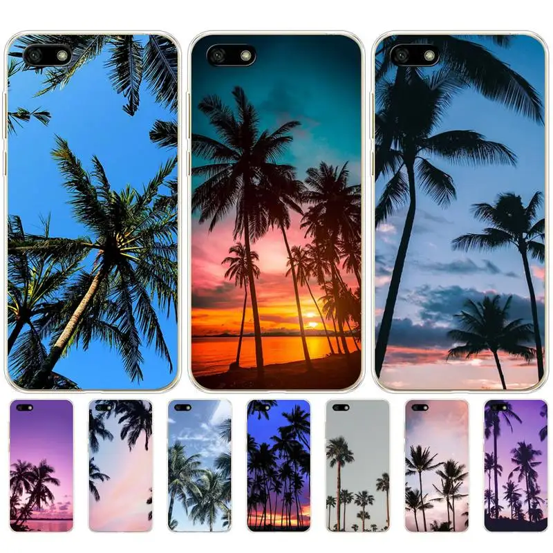 Чехол для телефона с пальмовым деревом Huawei P20 P40 Lite P30 Pro P Smart 2019 Nova 3e 6 Se силиконовый