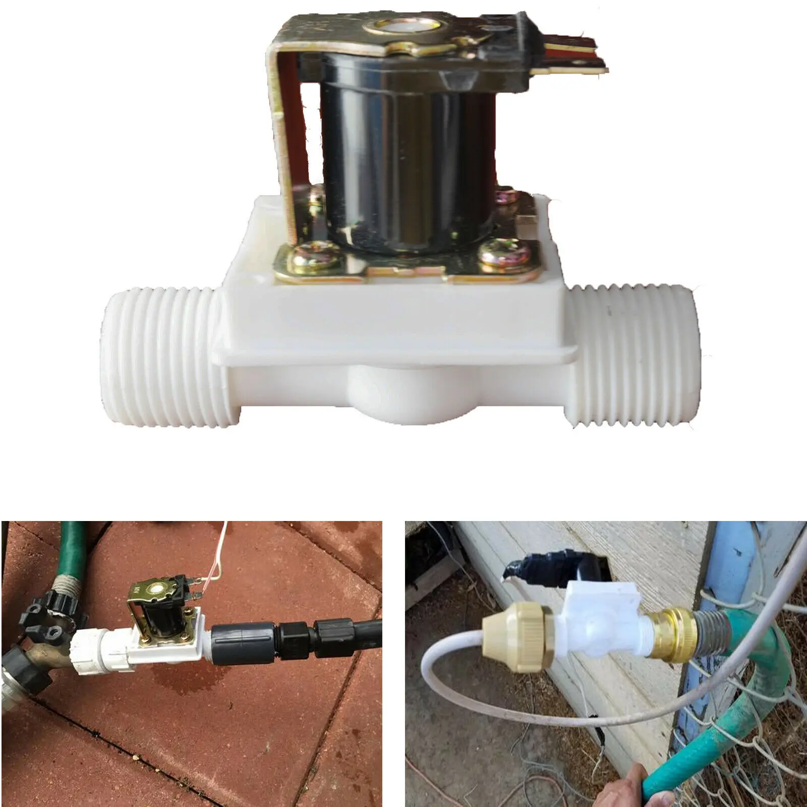 Электромагнитный клапан для воды 12 В постоянного тока-3/4 дюйма входной