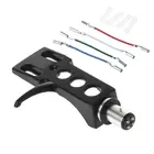 Поворотный держатель головки Универсальный LP телефонный картридж сменный Держатель головки фонографа со свинцовым проводом Q1JC