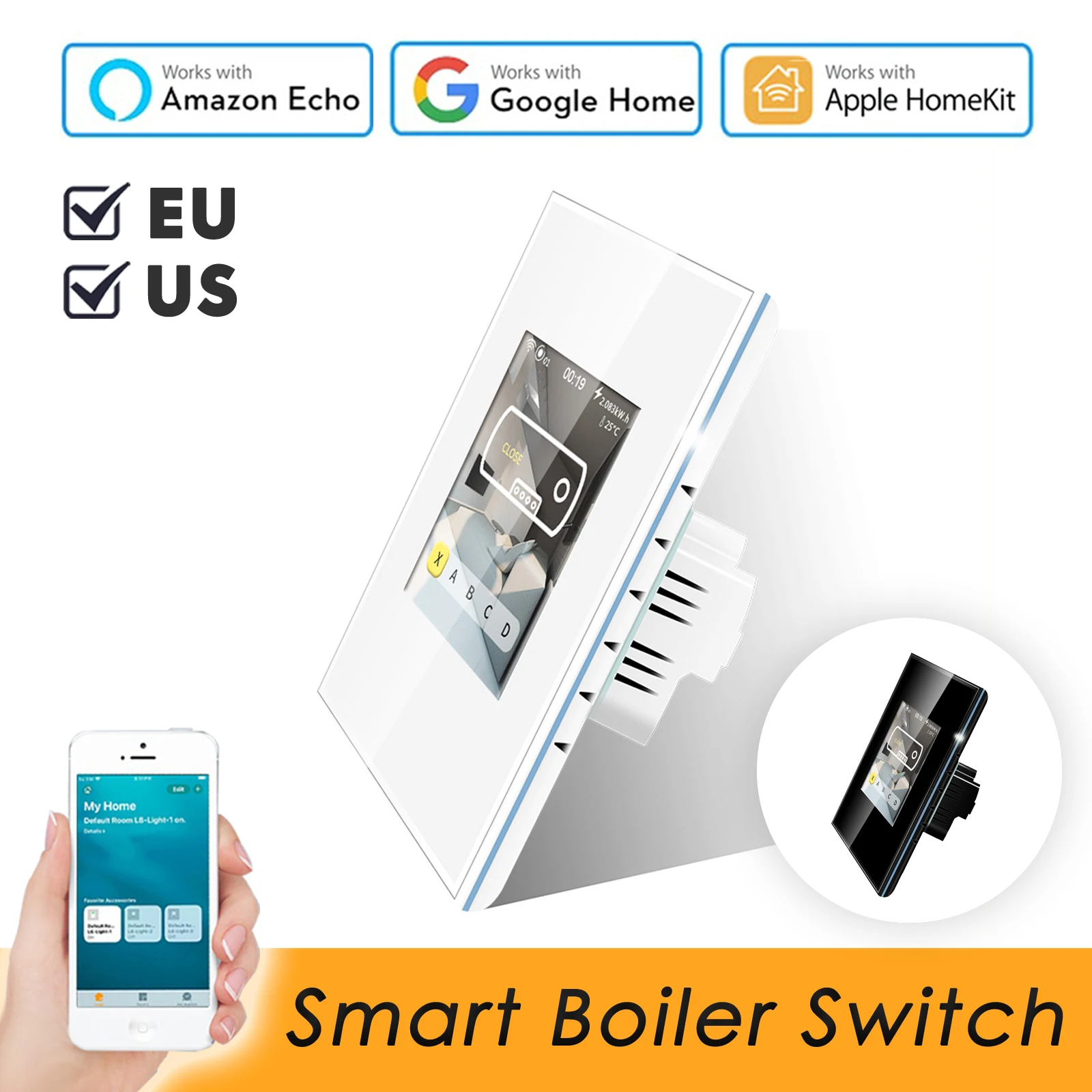 ЖК дисплей интеллектуальная беспроводная (Wi Fi) водонагреватель бойлер