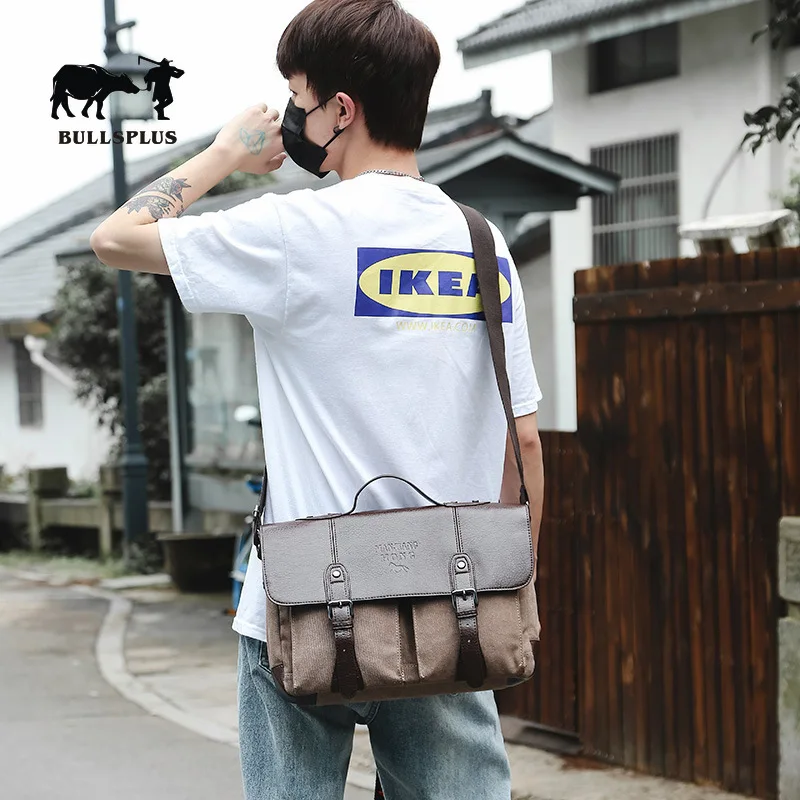 Men's bag Korean version of business single shoulder diagonal bag new briefcase men's horizontal computer suitcases travel bags