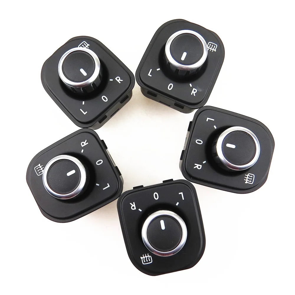 READXT 5 шт. Новый хромированный переключатель управления ручкой зеркала для VW Passat B6