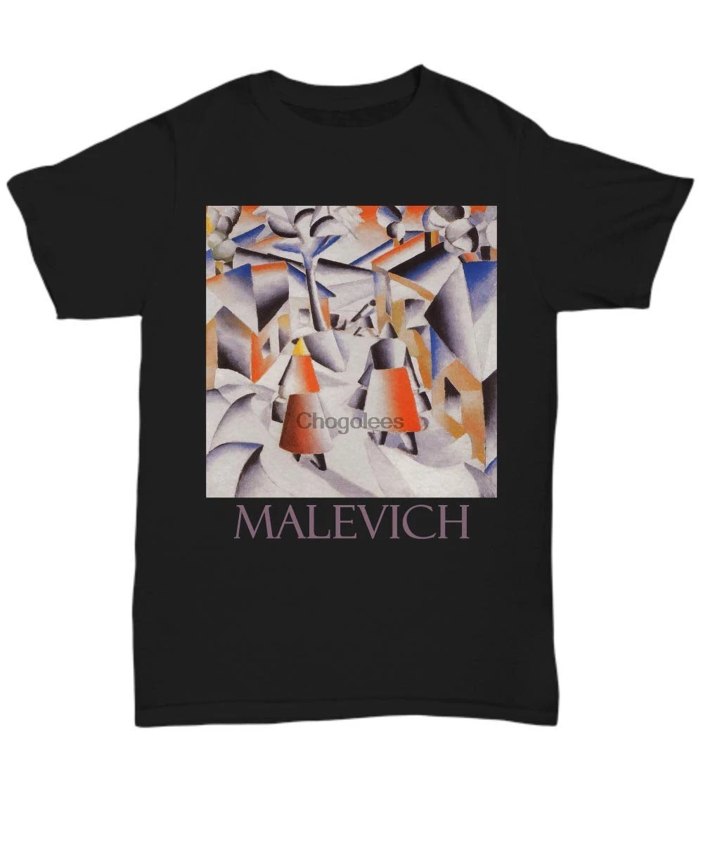 Утро в деревне после шторма от Kazimir Malevich-унисекс футболка |