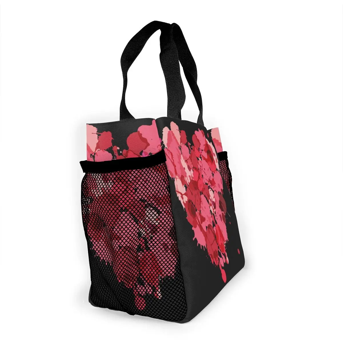 Портативная сумка для ланча чехол пикника с рисунком сердца рабочая бенто женщин