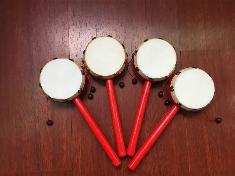 Китайские традиционные детские игрушки барабан-погремушка музыкальный