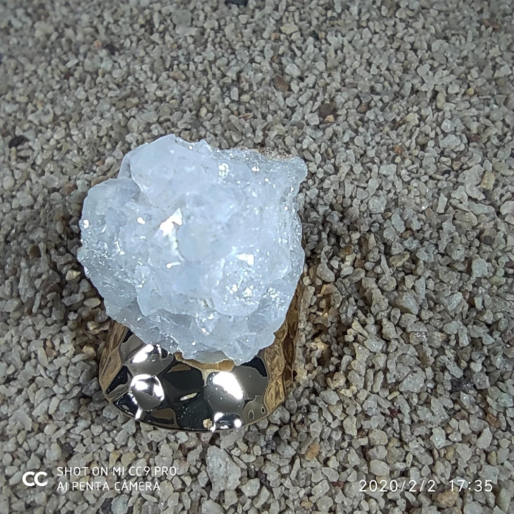 Оптовая продажа лидер продаж кольцо в форме бутона с кристаллами цветное широким