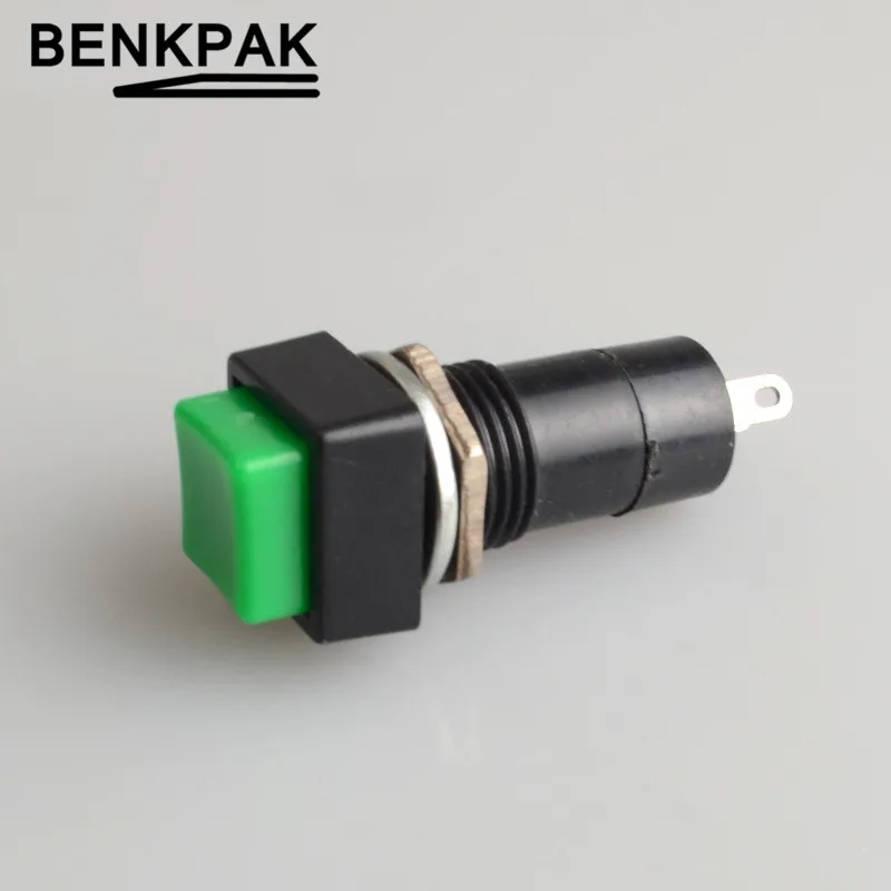 12 мм Мгновенный кнопочный переключатель красного и зеленого цвета с пружинным