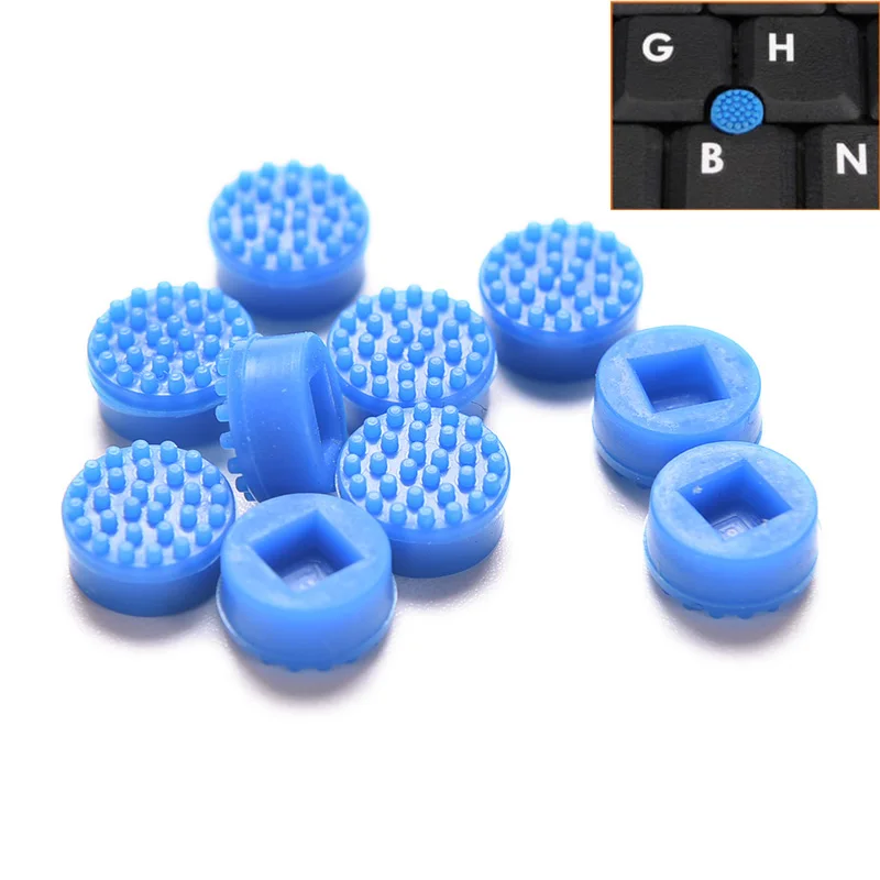 

10x Laptop Notebook Trackpoint Pointer Mouse Blue Stick Point Cap For Laptop Keyboard Trackpoint Little Dot Cap