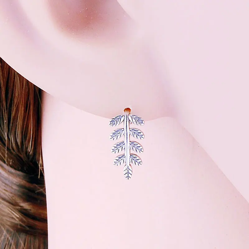 Маленькие минималистичные серьги каффы из серебра 925 пробы лестница ЦО для