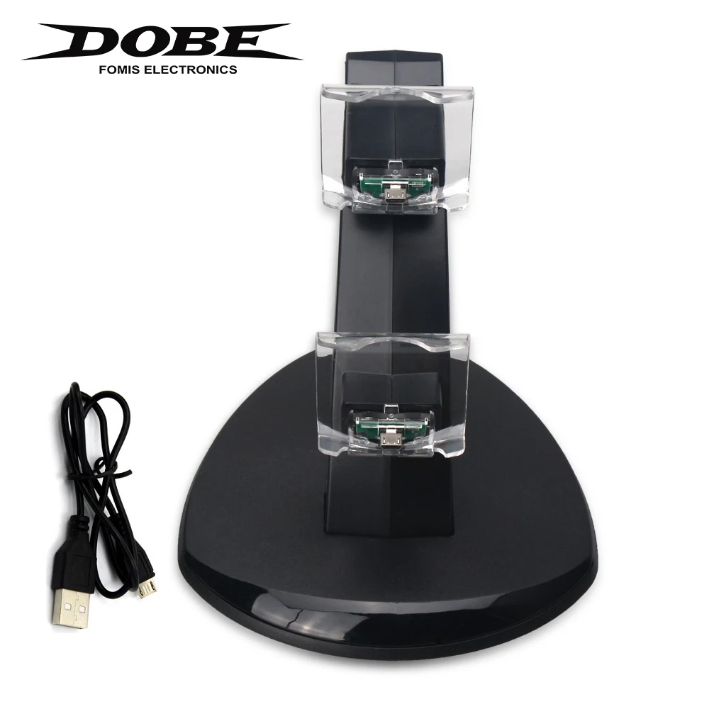 Зарядная станция для Dualshock 4 с двумя геймпадами док контроллеров Sony Playstation /Pro/Slim со