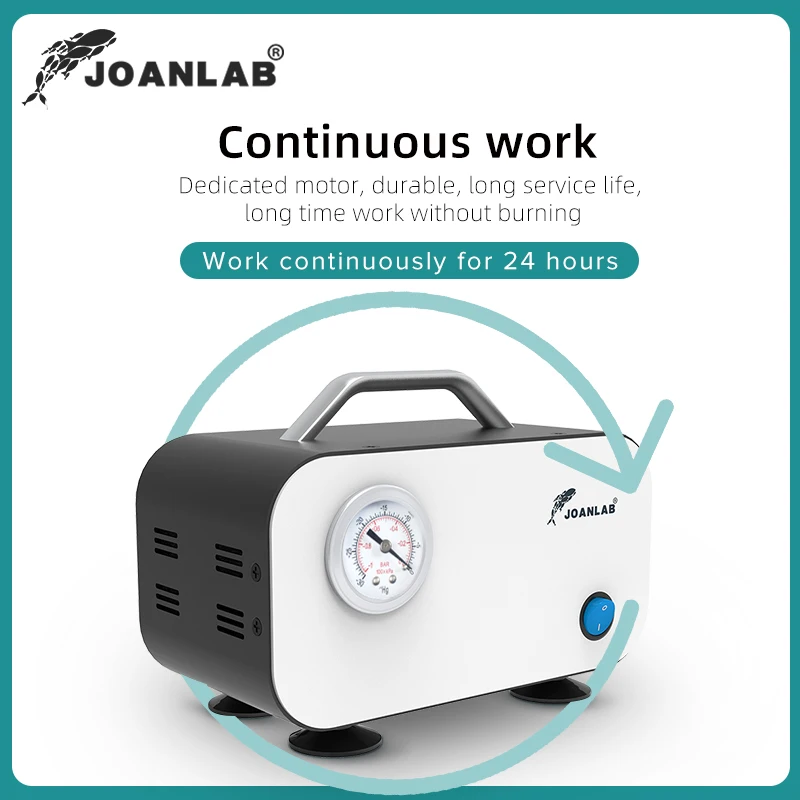 Миниатюрный безмасляный мембранный воздушный вакуумный насос постоянного тока