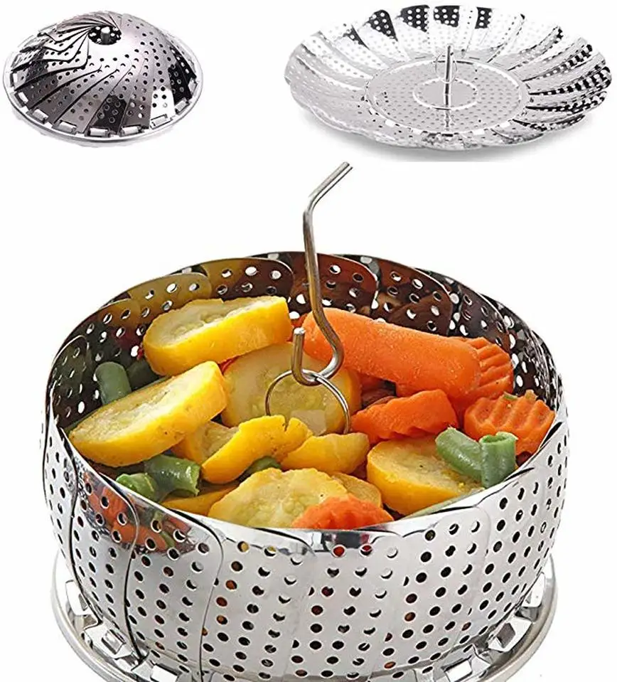 Овощной пароварка корзина из нержавеющей стали Пароварка вставки для кастрюли