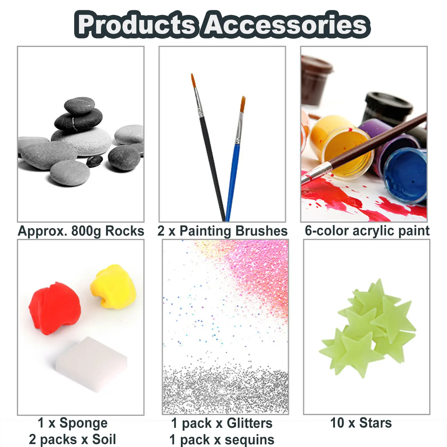 Детский набор для рисования по камню Полная художественная картина