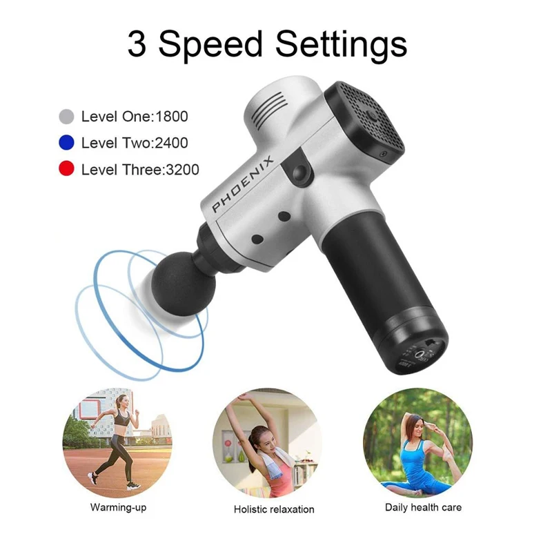 Массажер PHOENIX A2 Аккумуляторный с вибрацией для глубоких тканей |