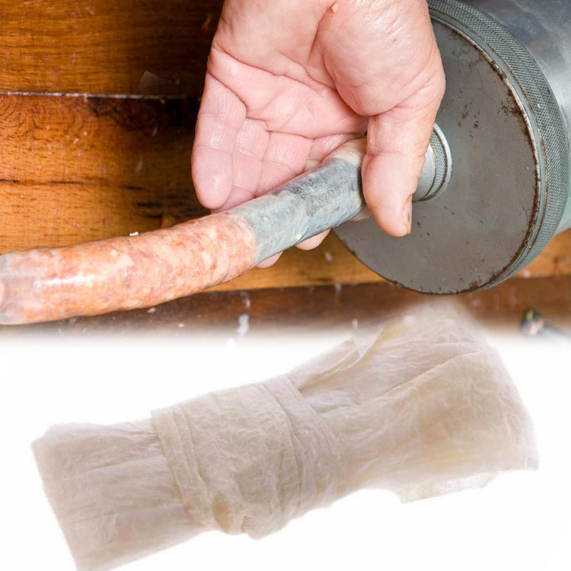 Съедобный коллагеновый корпус для сосисок жарки хот-догов сушеная колбаса