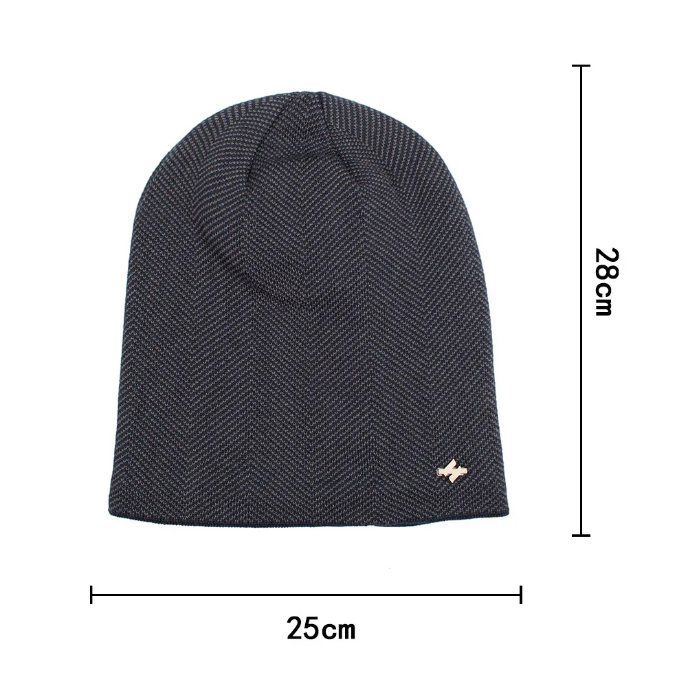 

Plus Velvet Head Cap knitted Thick Windproof Warm and Comfortable Cap for Men Winter Outdoor FS99