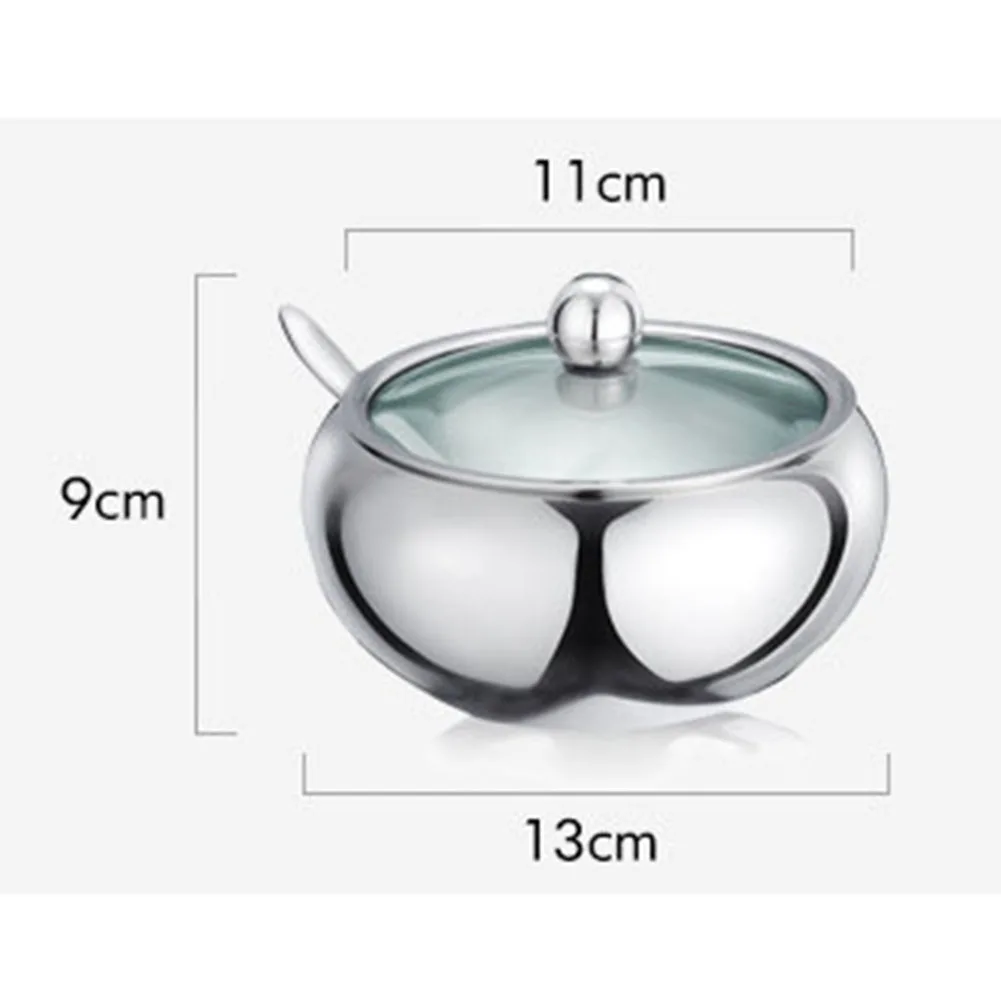 Соляная чаша из нержавеющей стали для яблока сахарница кухонный инструмент