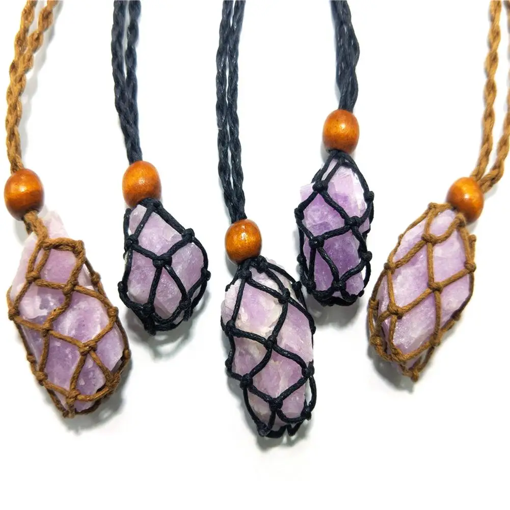 Кулон из натурального кунцита натуральные лечебные камни колье ручной работы