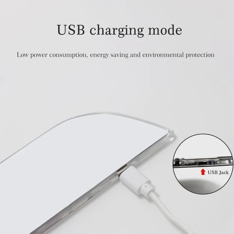 Автомобильная акриловая подвижная светодиодная педаль с питанием от USB для Honda