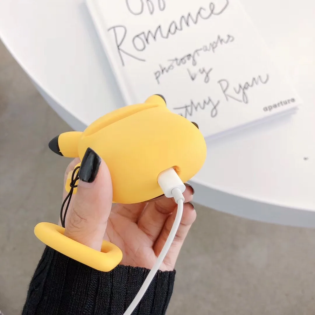 Pokemon Pikachu Airpods Case Airpods1 2 Cute Cartoon Psyduck Bluetooth Headset Shell Men Women Unisex Birthday Gift 2021 New | Дом и сад