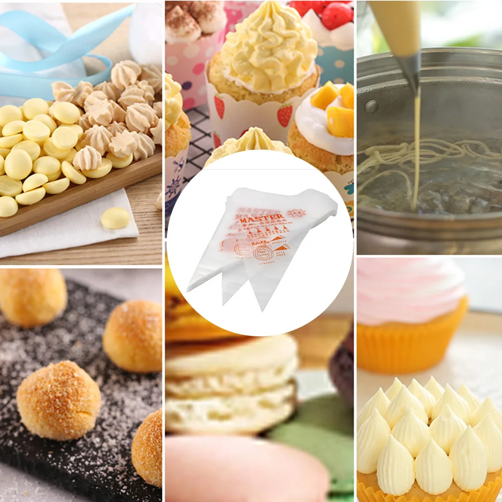 Одноразовые кондитерские мешки для украшения торта кексов и другой выпечки 100 шт.